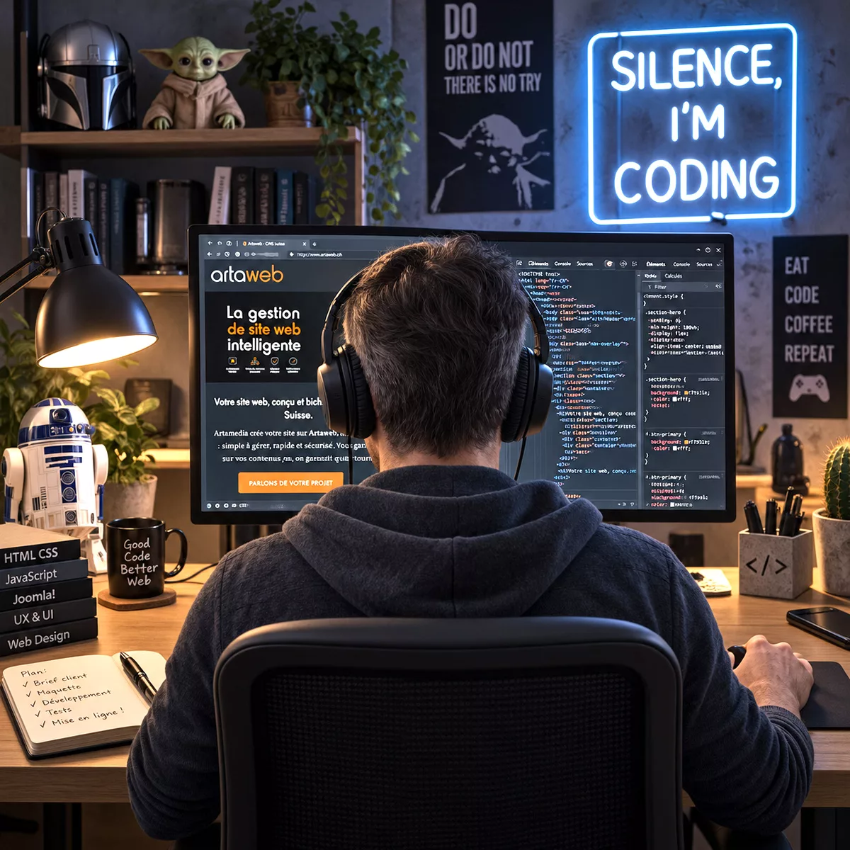 Code de sites internet et d'applications mobiles